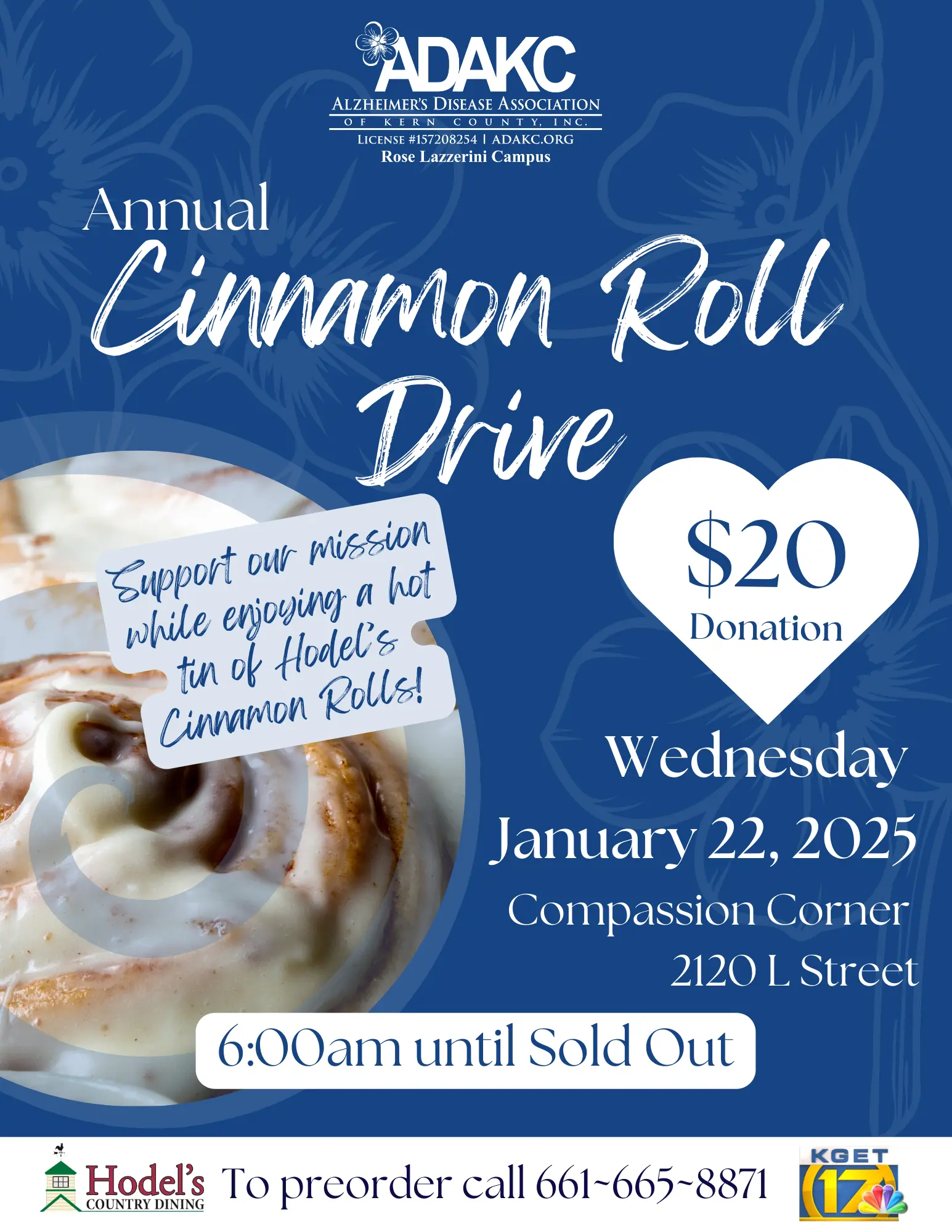 ADAKC Annual Cinnamon Roll Drive